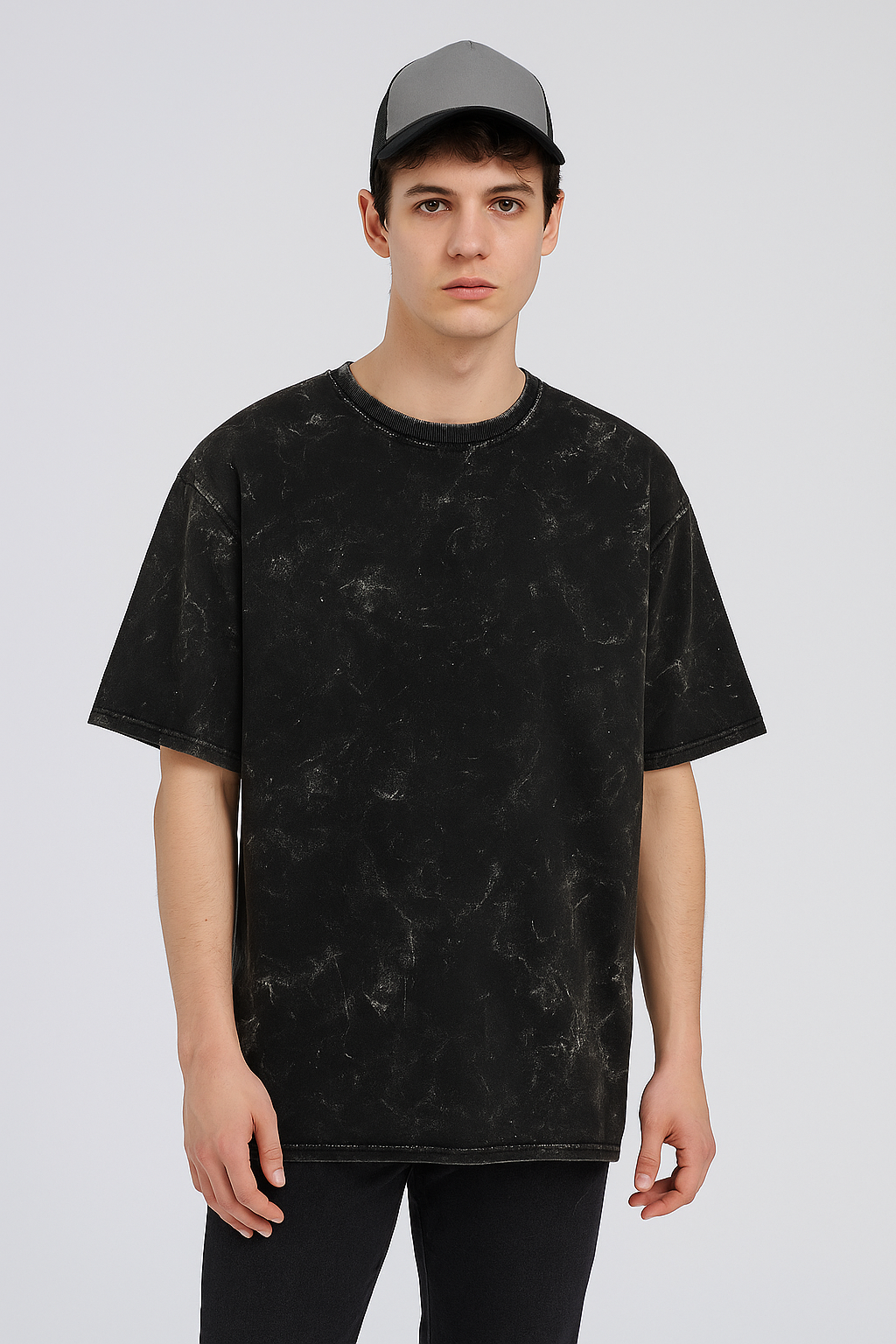 Acid Wash Unisex Oversized Classic T-Shirt