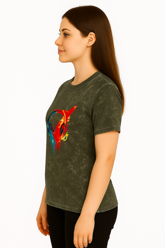 Unisex Acid Washed Oversized Tee