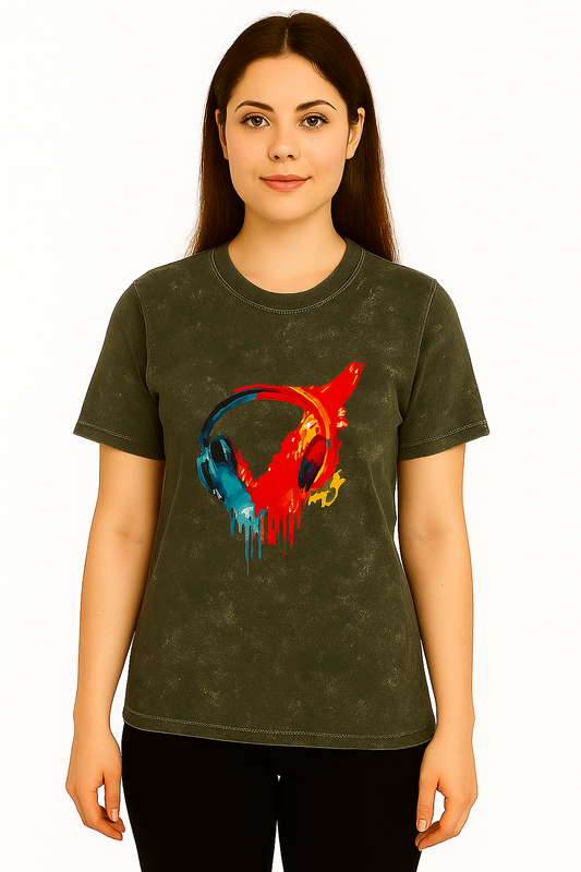 Unisex Acid Washed Oversized Tee