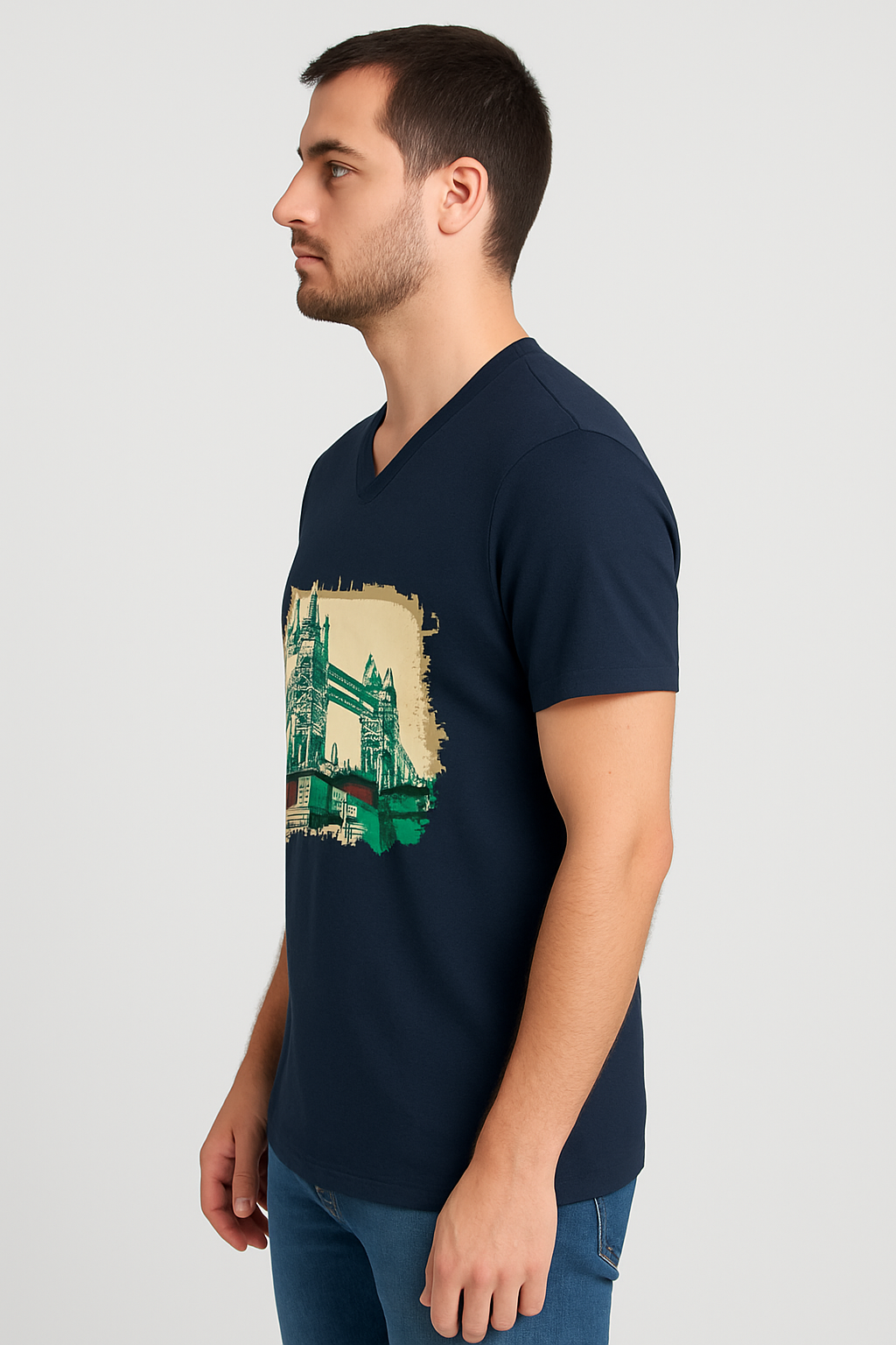 Unisex V Neck T-Shirt